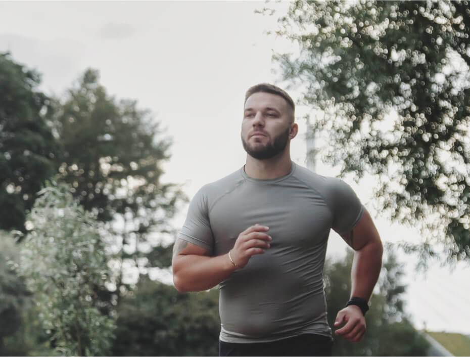 man running